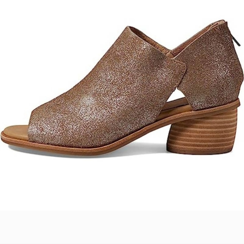 Sofft Carleigh Suede Rounded Stack Heel Peep Toe … - image 3